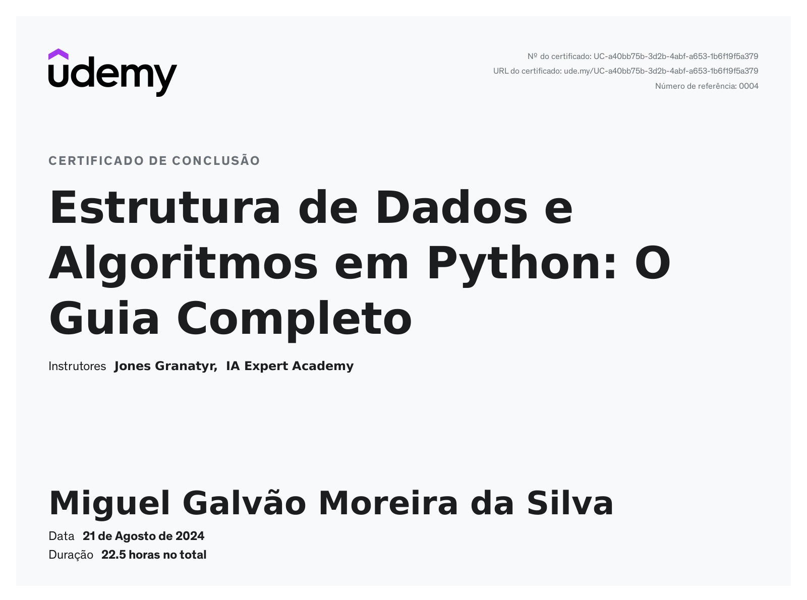 Certificado